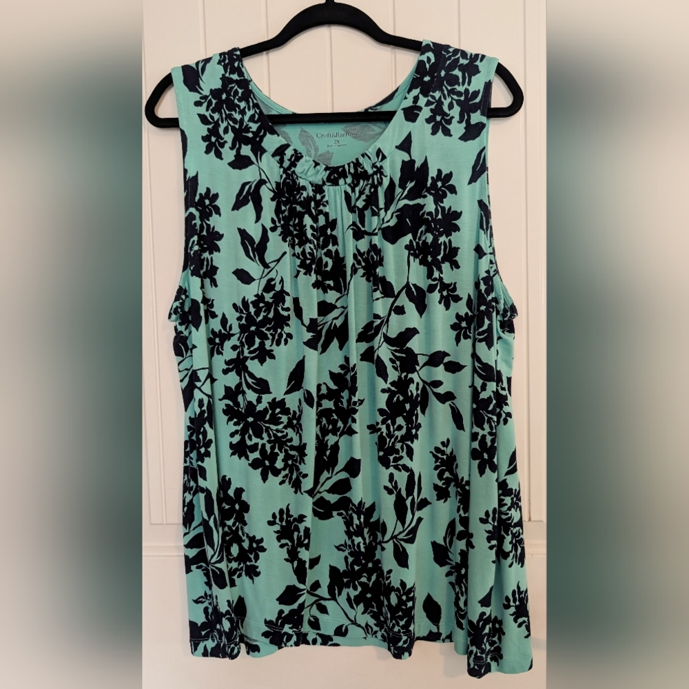 Croft & Barrow Sleeveless Top Size 2X